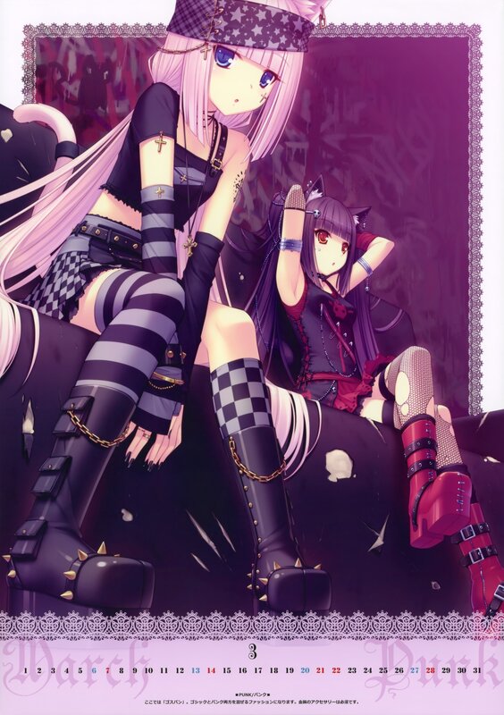 Punk-themed anime girls