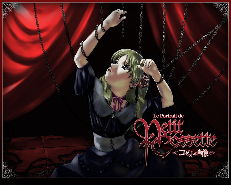 Puppet girl in dark dress