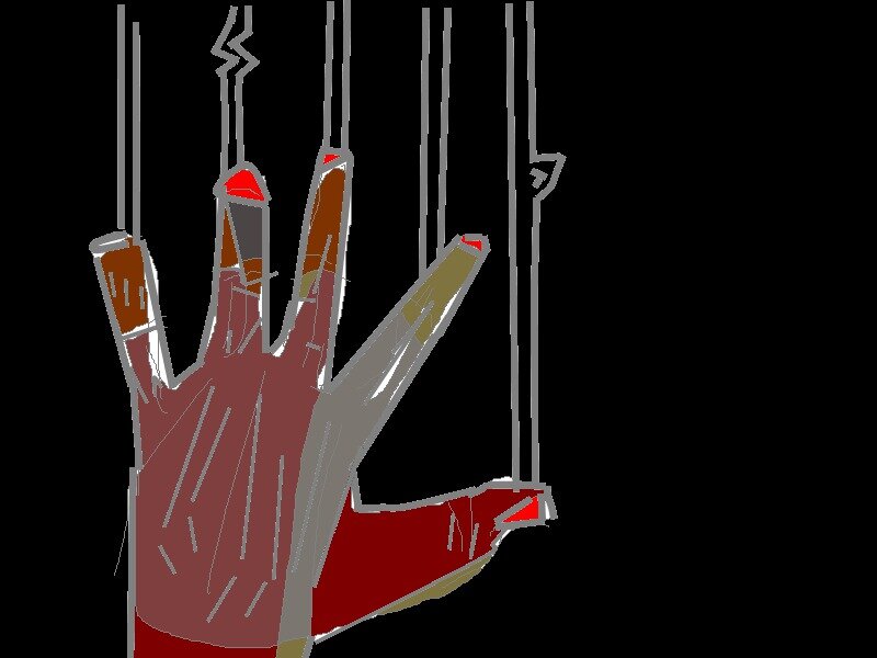 Puppet Hand with Strings