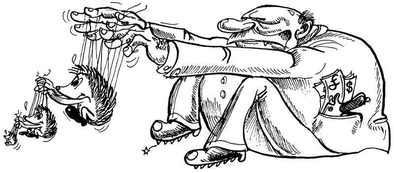 Puppet master cartoon
