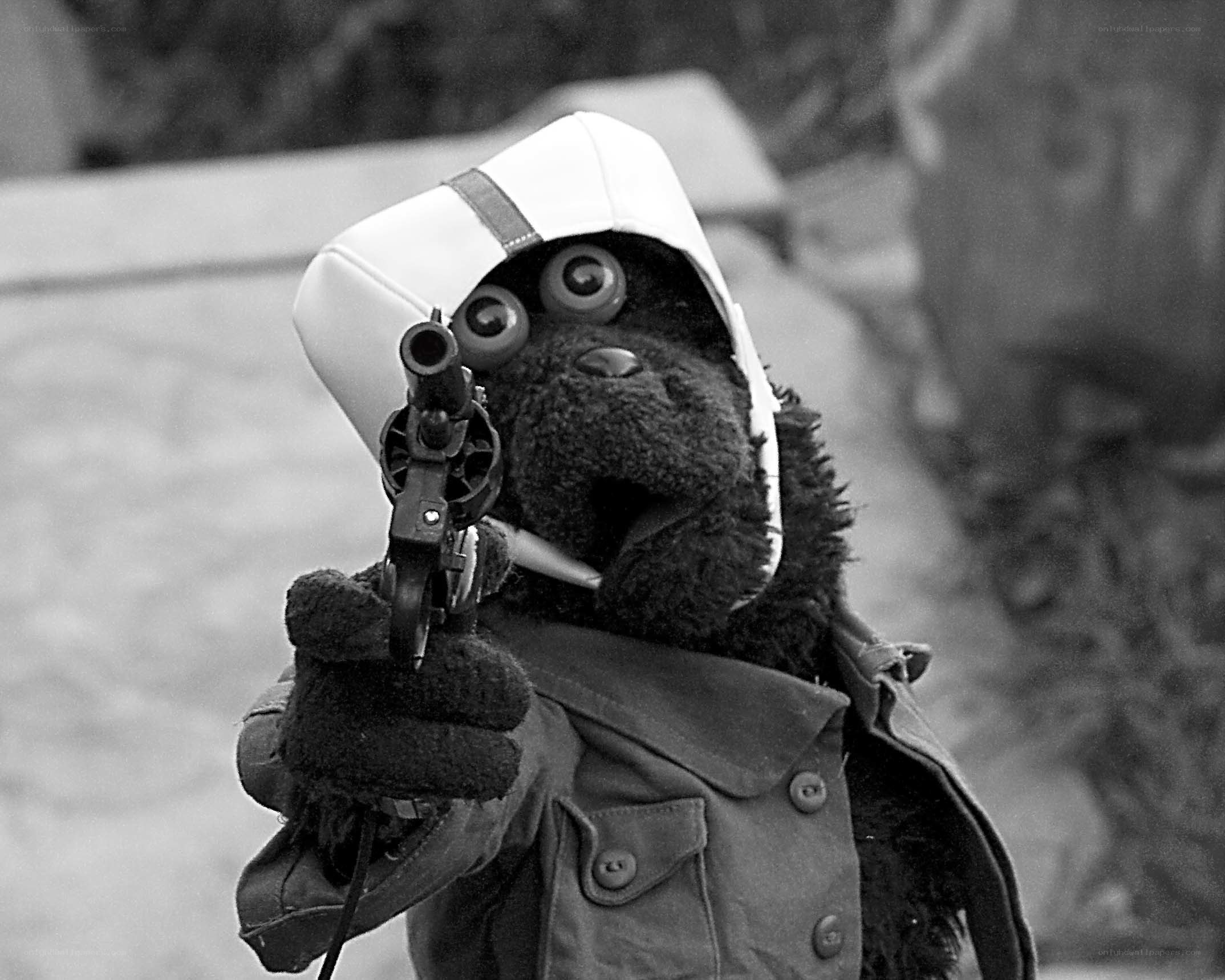 puppet soldier with gun