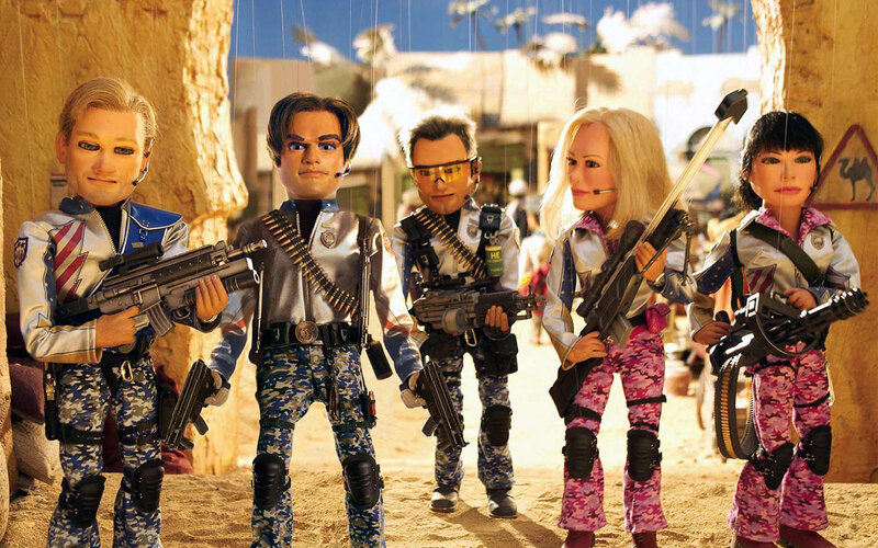 puppet soldiers in desert