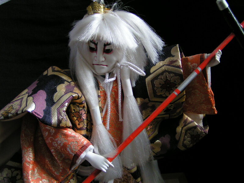 Puppet with White Hair