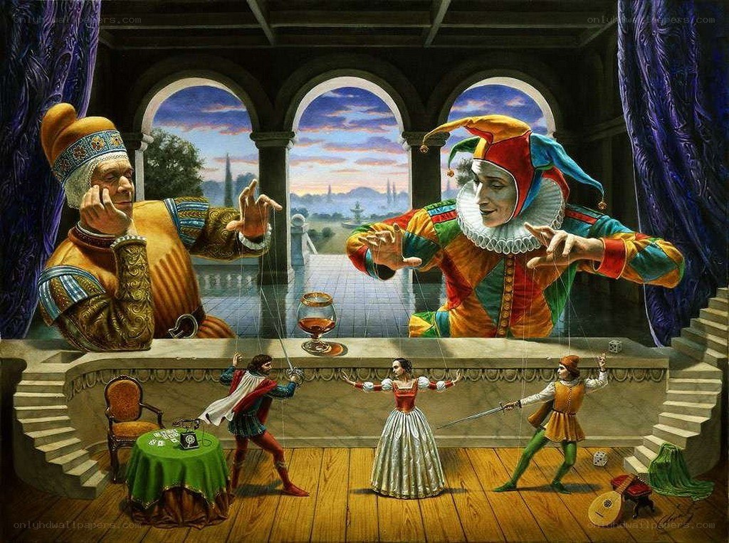 Puppets and puppeteers