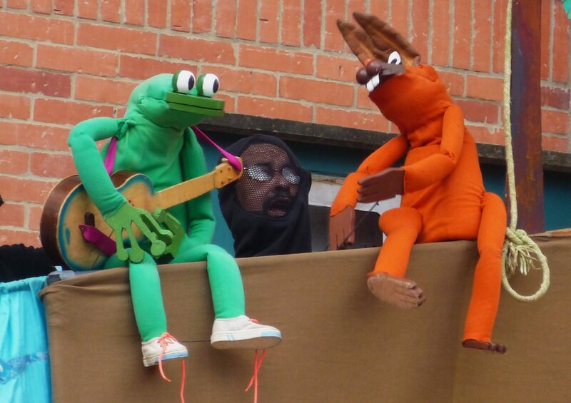 Puppets on a float