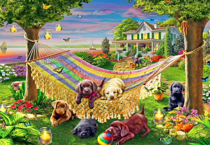 Puppies in Hammock