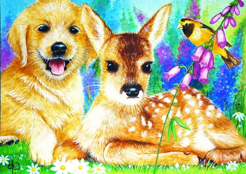 Puppy and Fawn