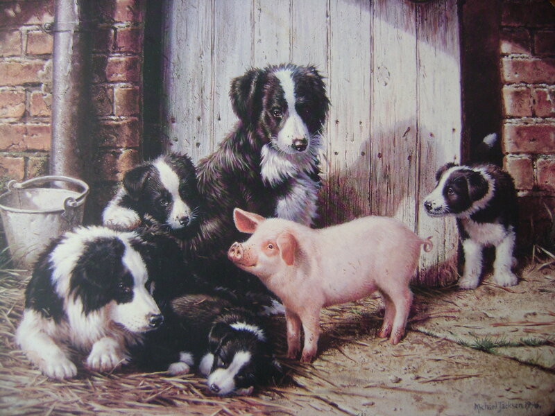 Puppy and Piglet — Brown