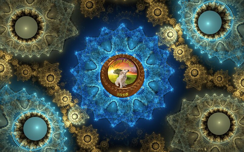 Puppy in a Medallion