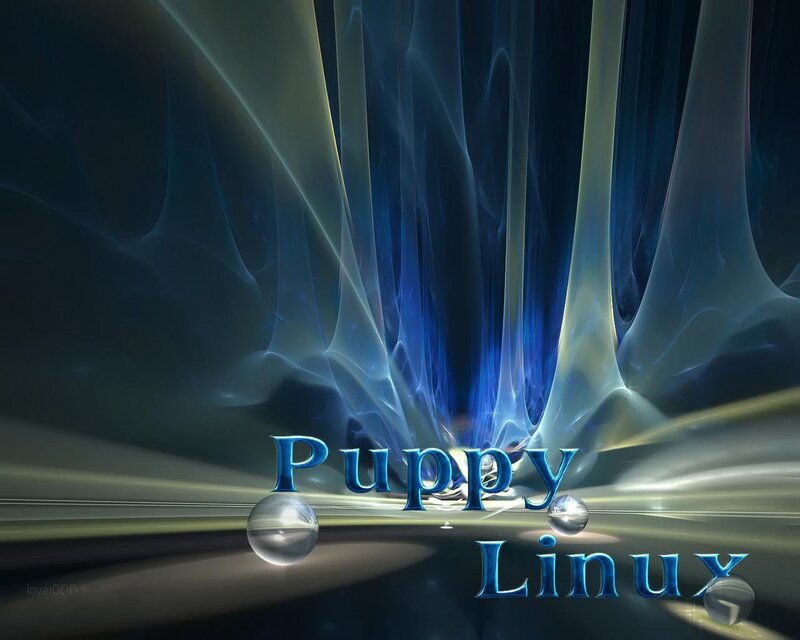 Puppy Linux Text — Blue