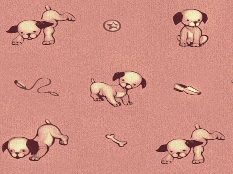 puppy pattern with toys