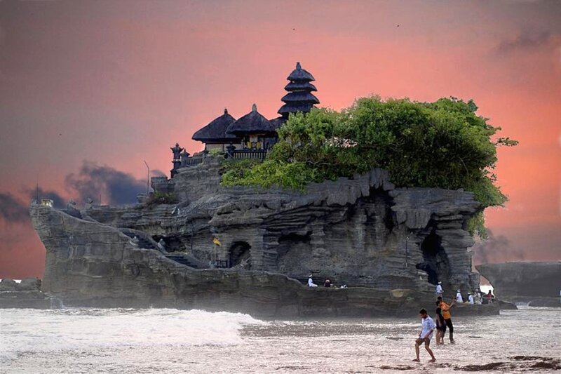 Pura Tanah Lot Temple — Pink