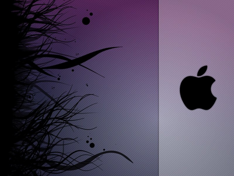 purple abstract apple wallpaper