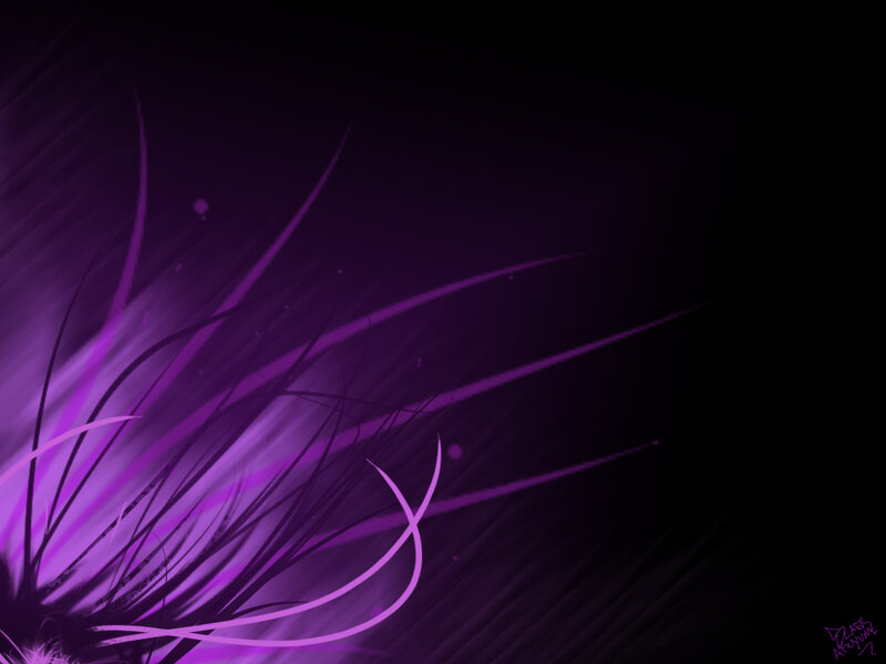 Purple Abstract Design — Dark, Digital Art