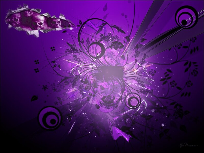 Purple Abstract Design — Dramatic
