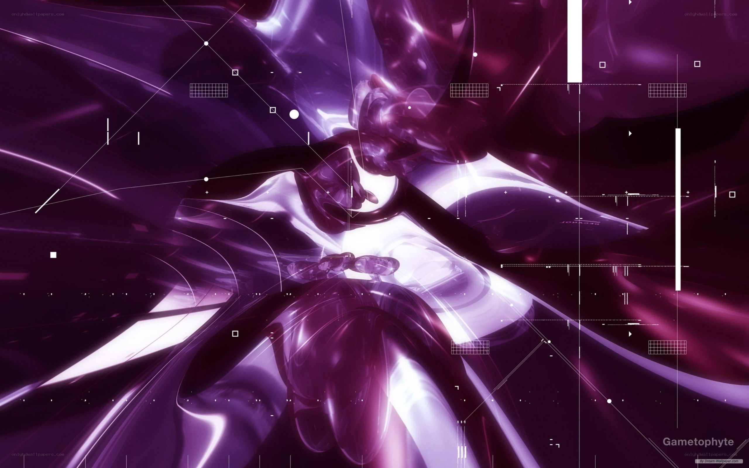 purple abstract digital art