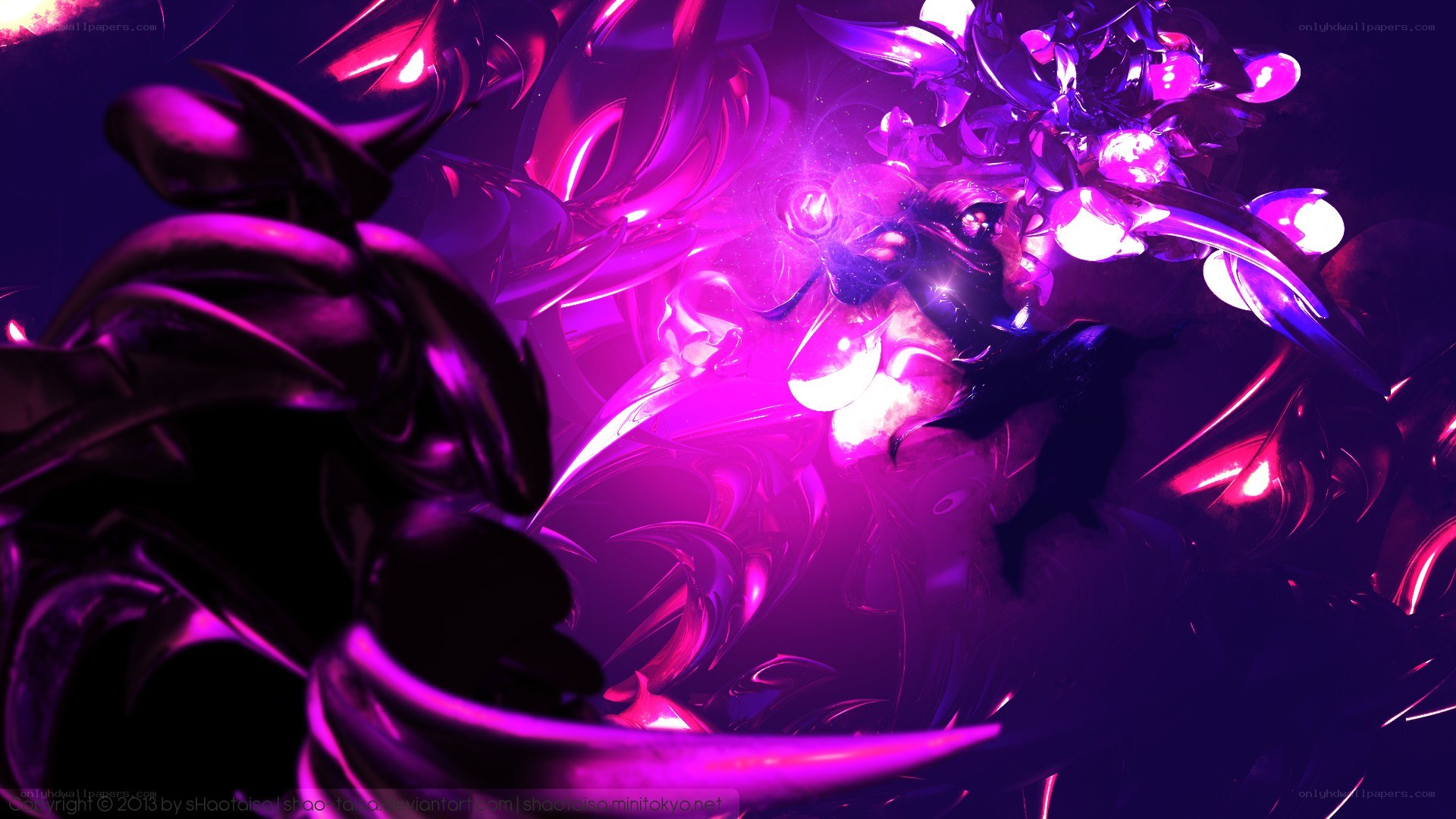 purple abstract digital art