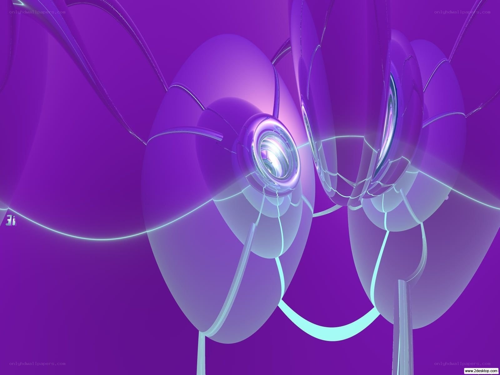 purple abstract digital art
