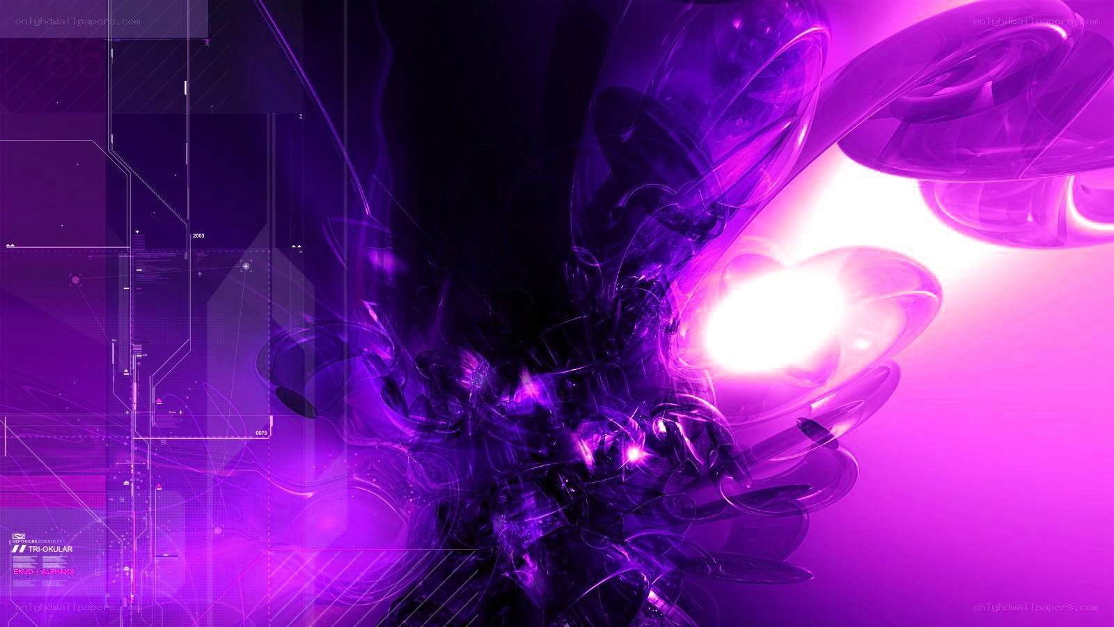 purple abstract digital art