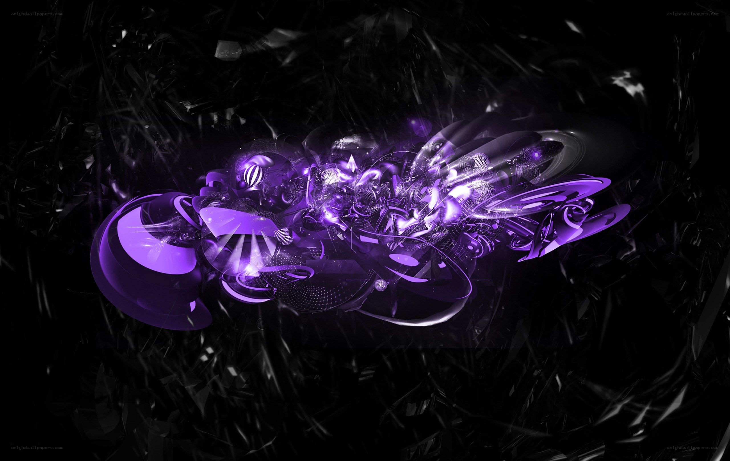 purple abstract digital art