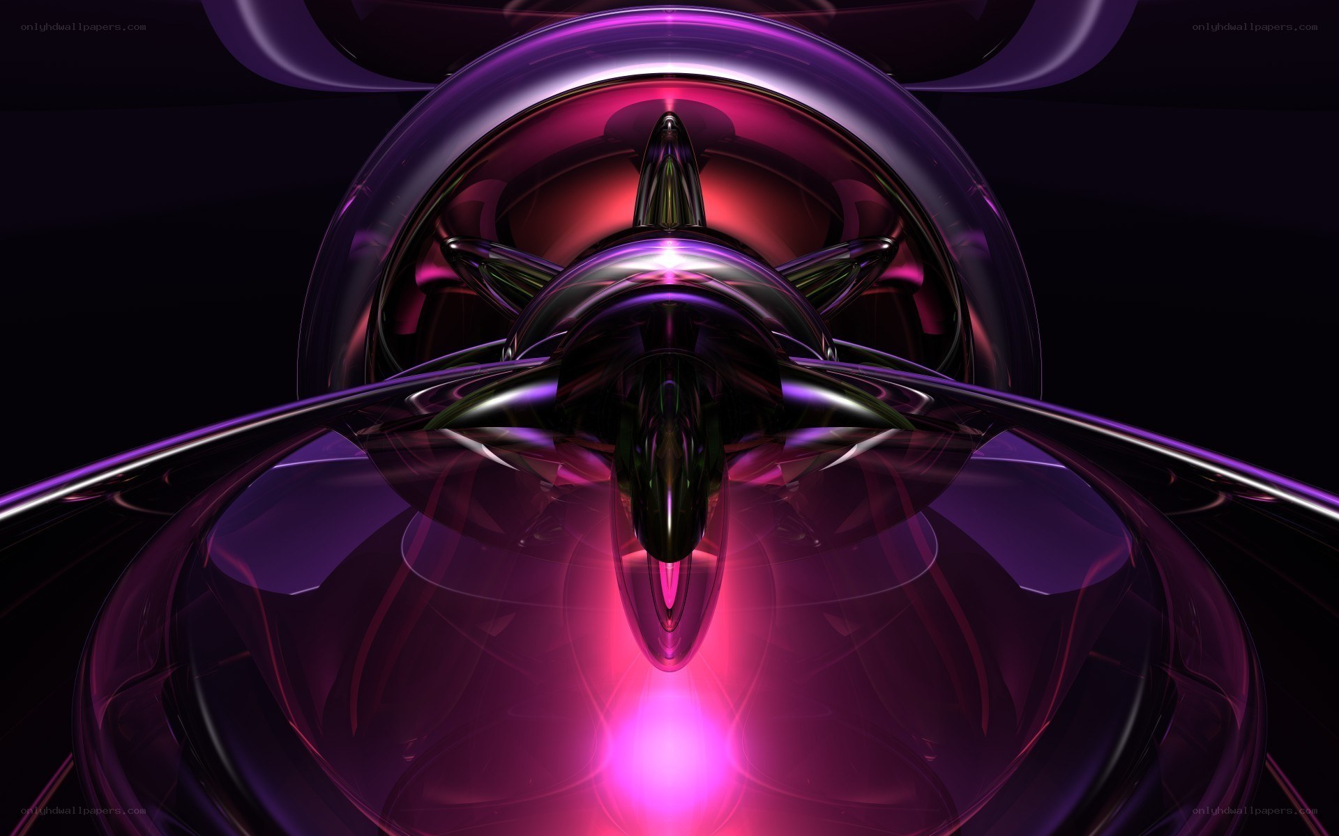 purple abstract digital art
