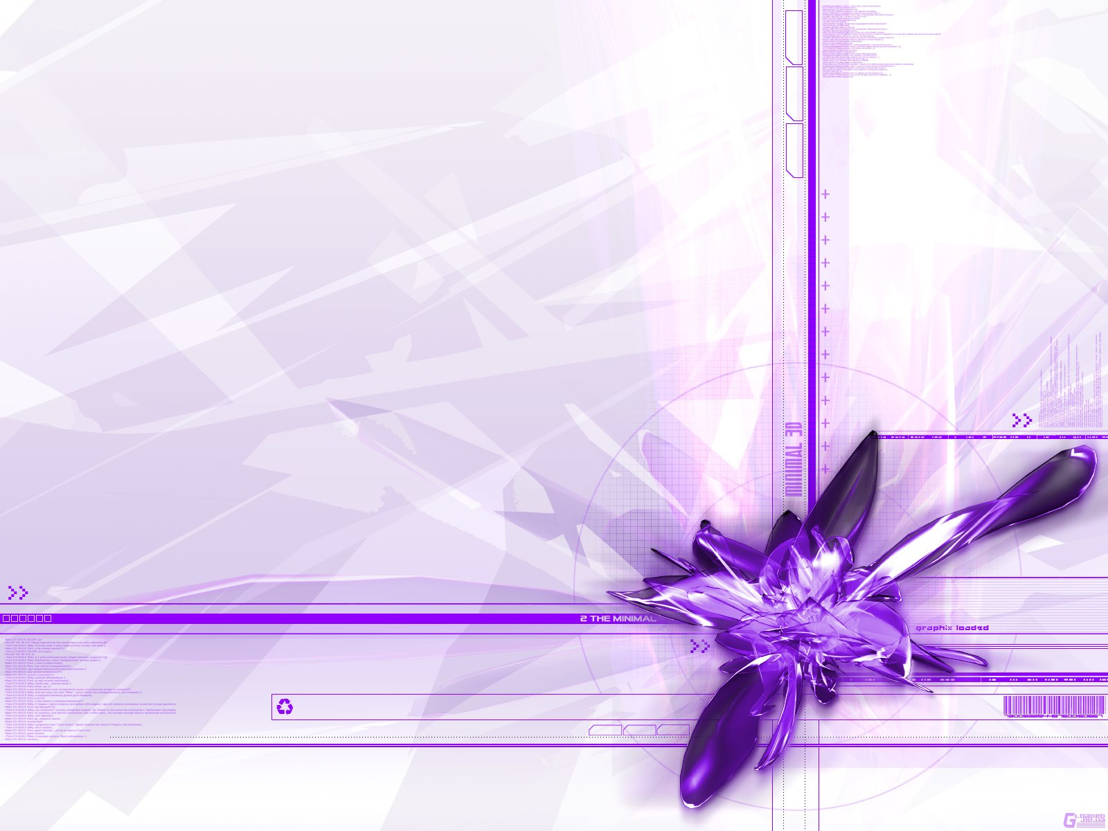 purple abstract digital art