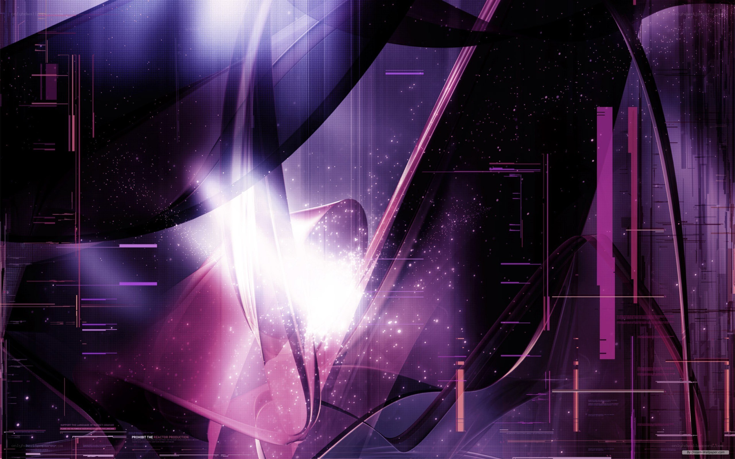 purple abstract digital art