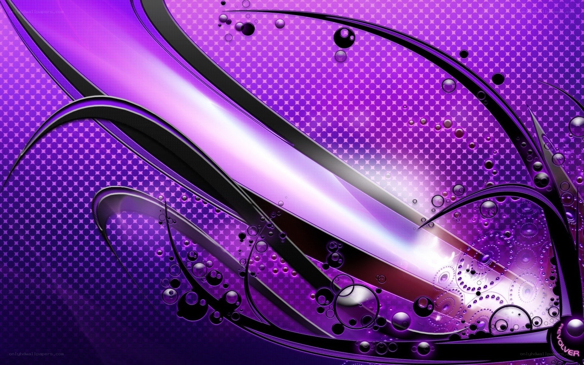 purple abstract digital art