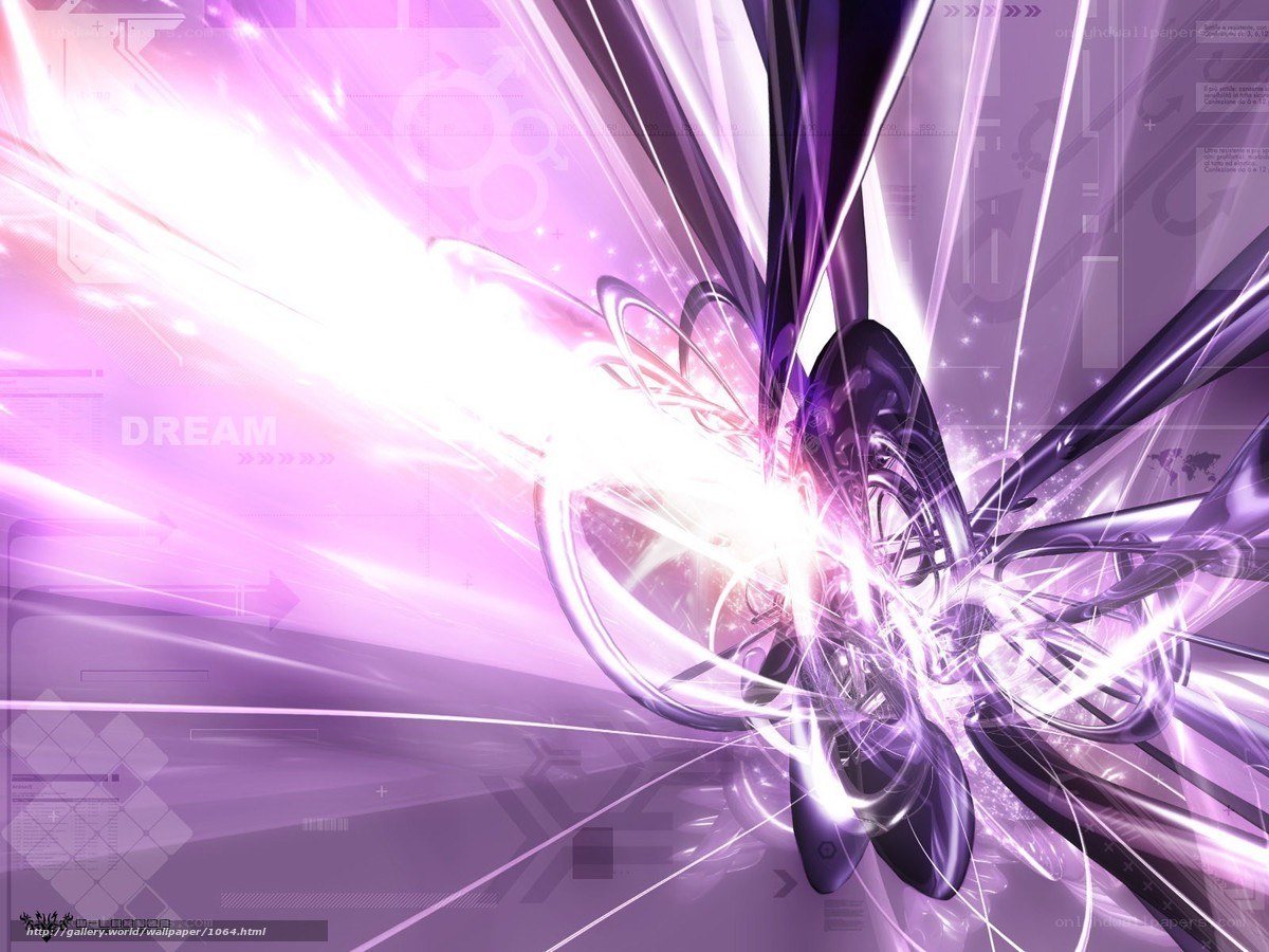 Purple abstract digital dream