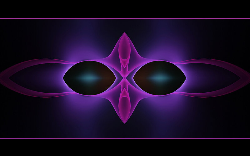 purple abstract eyes design