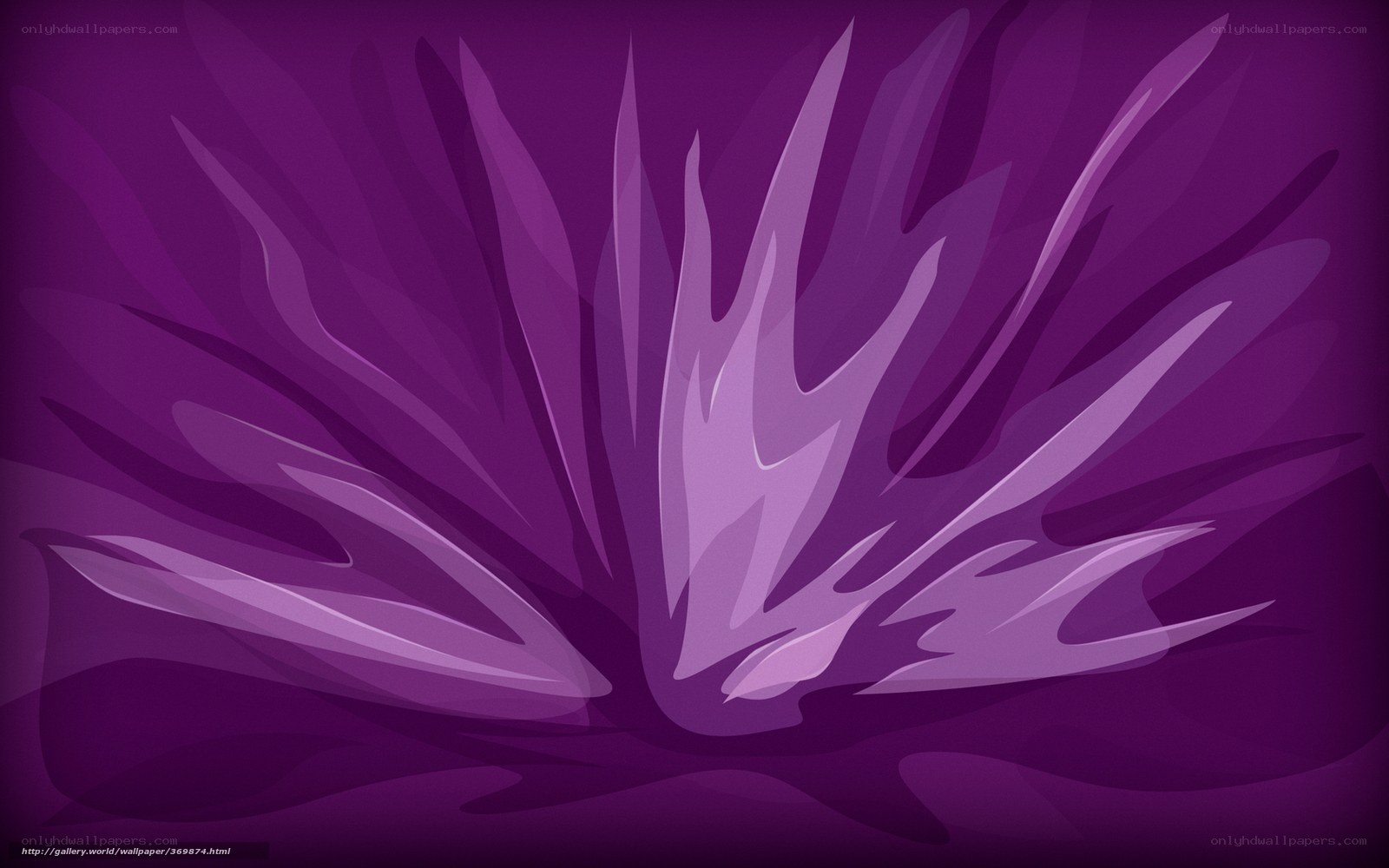 purple abstract floral design