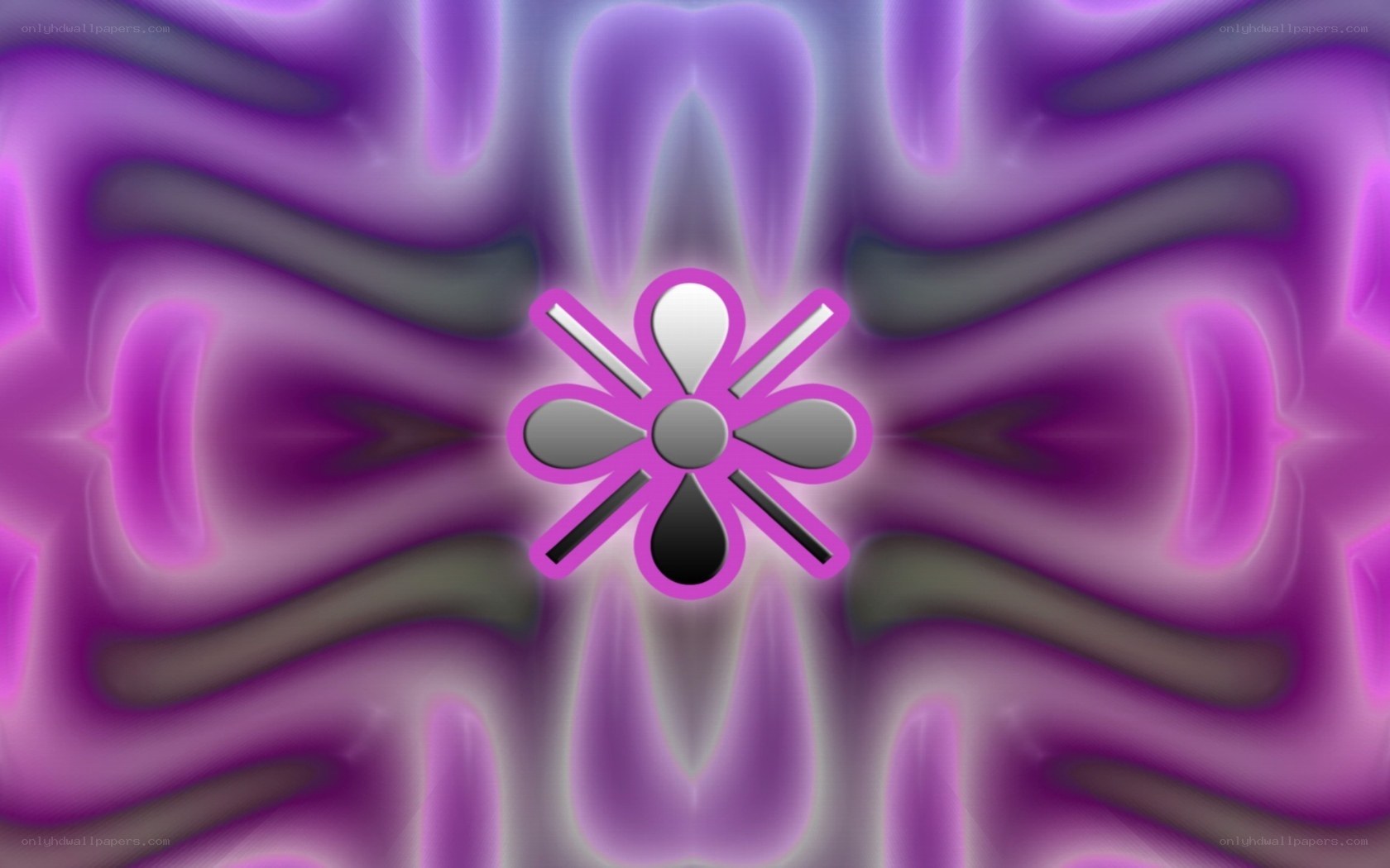 purple abstract flower design