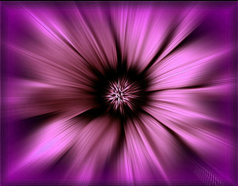 Purple Abstract Flower