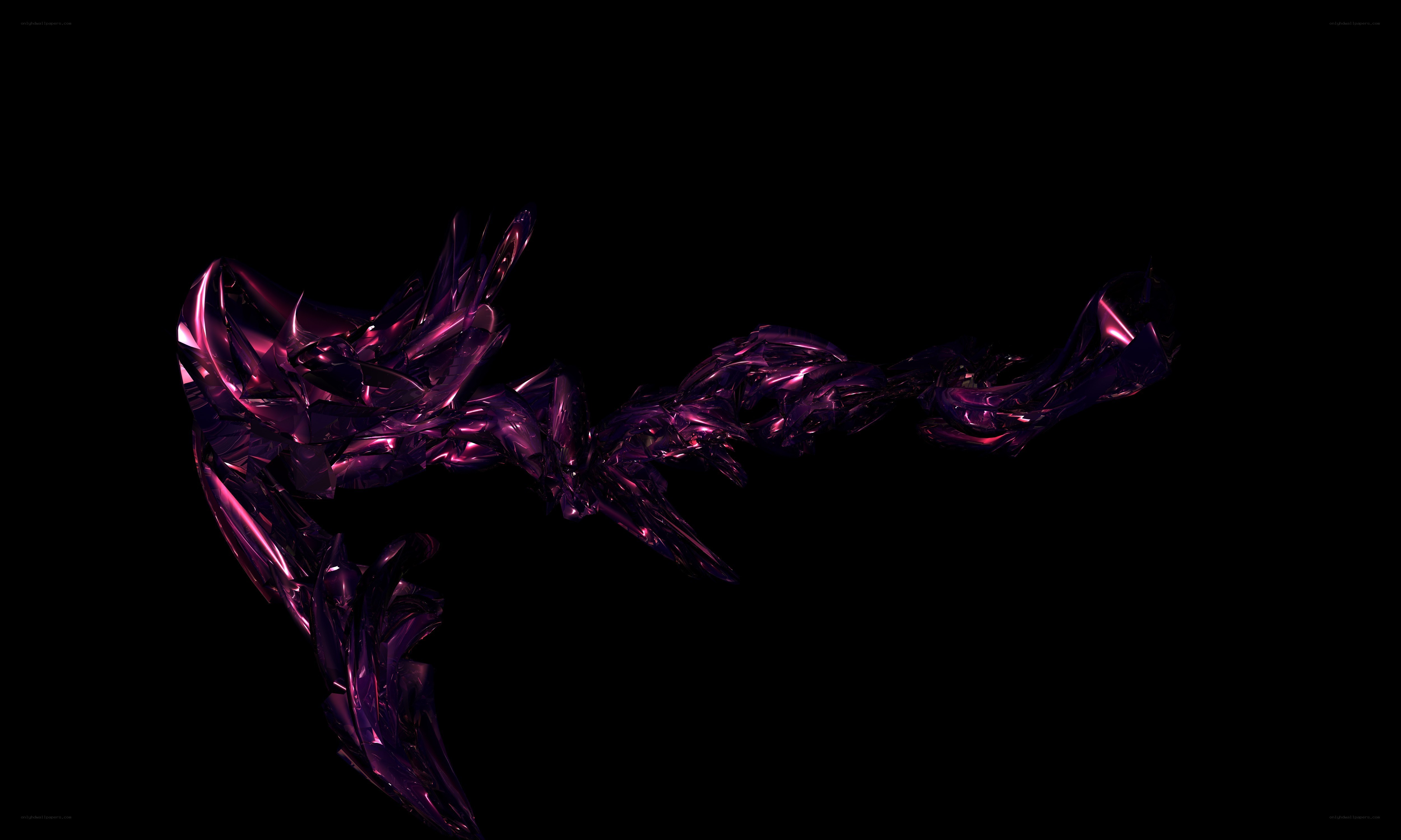 purple abstract fluid form
