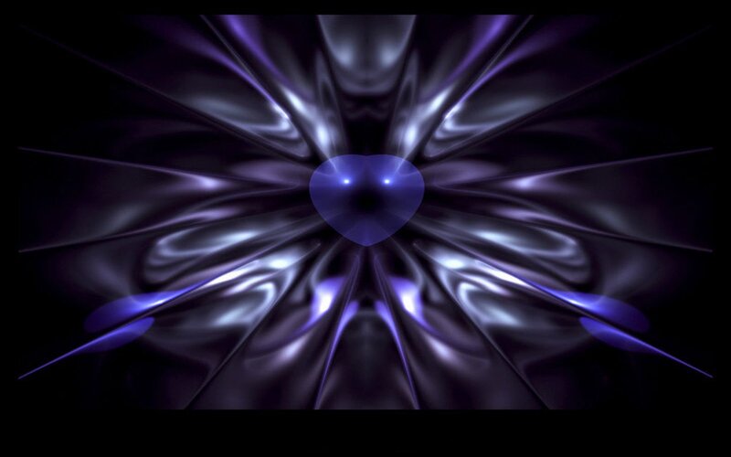 purple abstract heart design