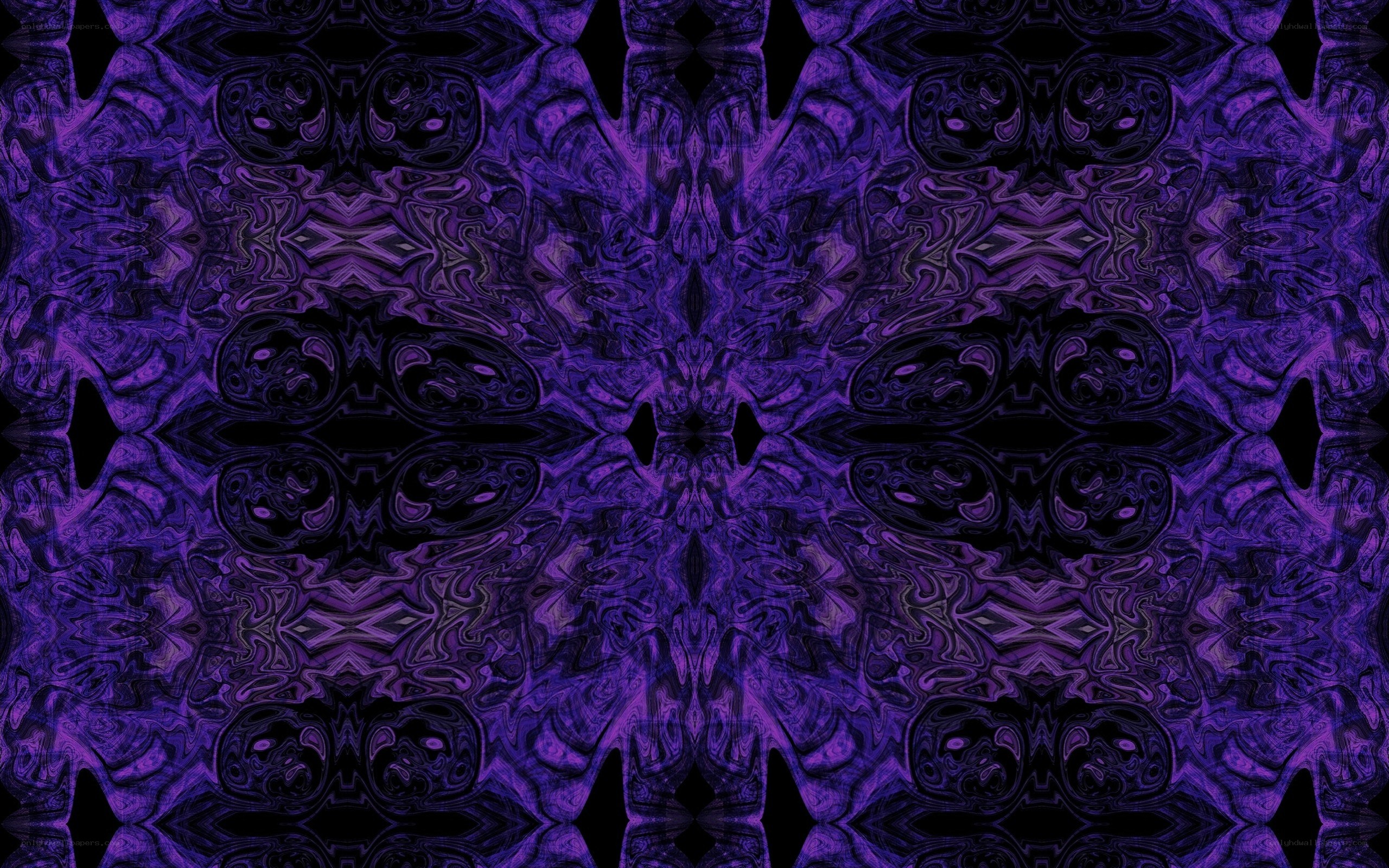 purple abstract kaleidoscope pattern