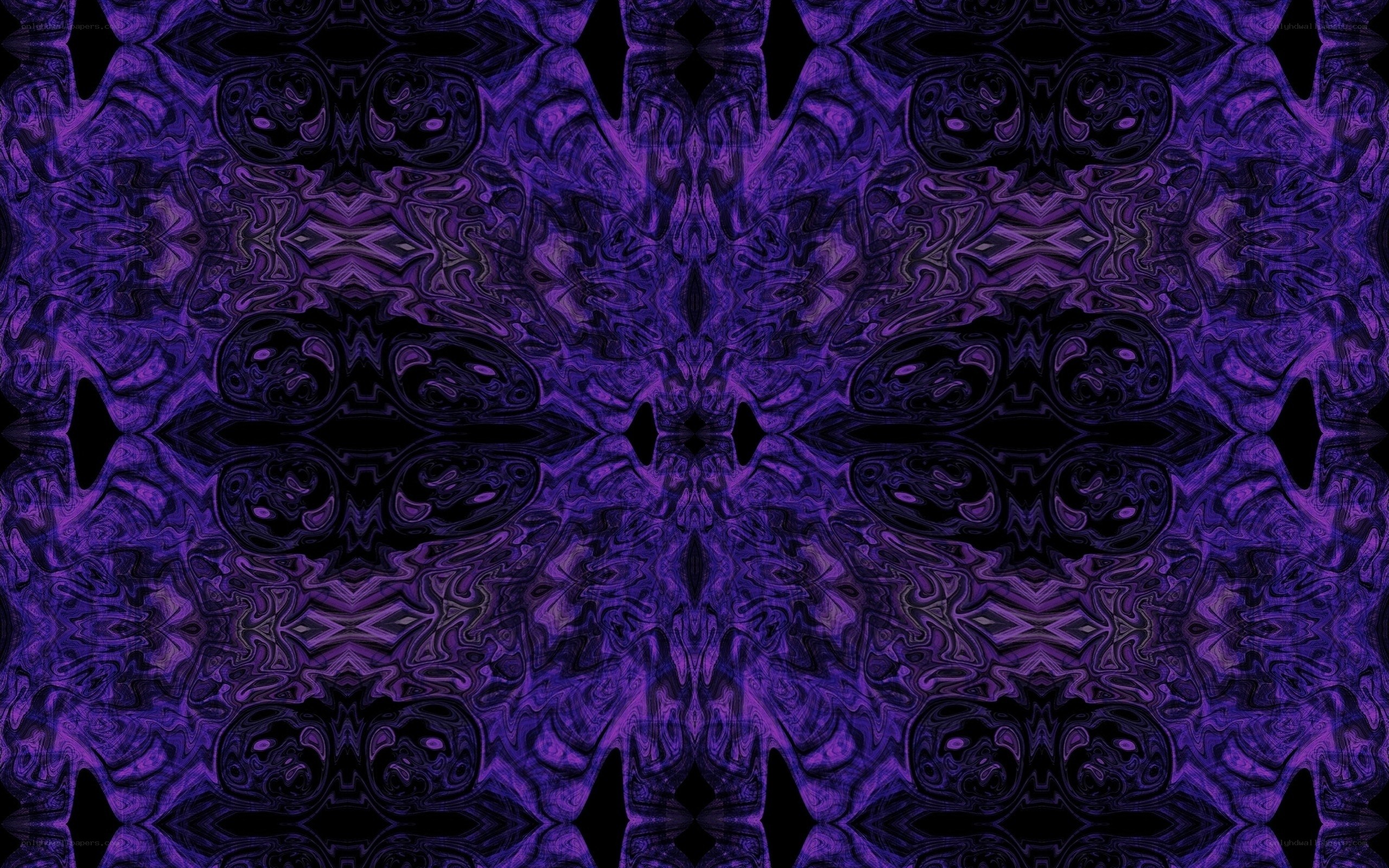 purple abstract kaleidoscope pattern