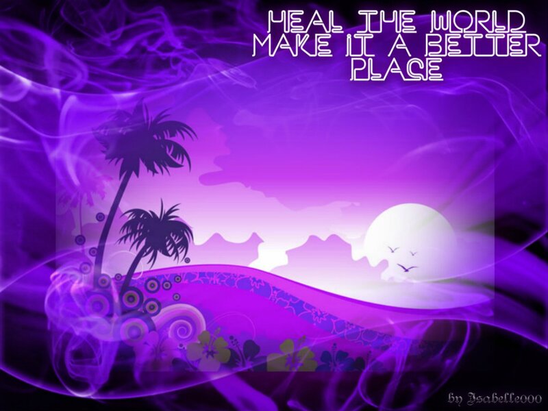 Purple Abstract Landscape