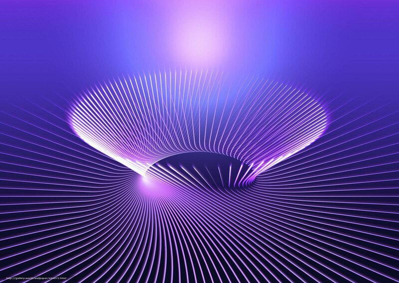 Purple abstract light tunnel