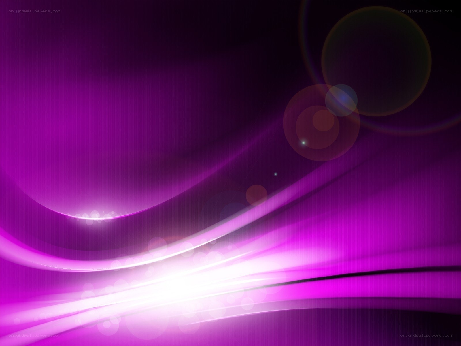 Purple abstract light waves