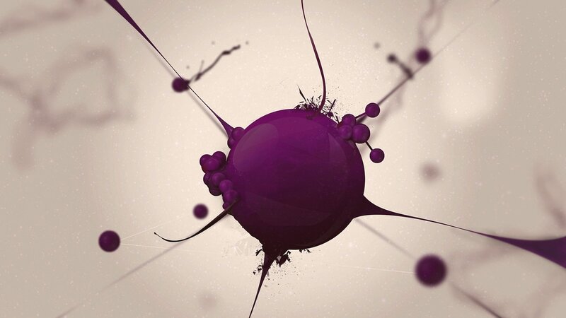 purple abstract neural network