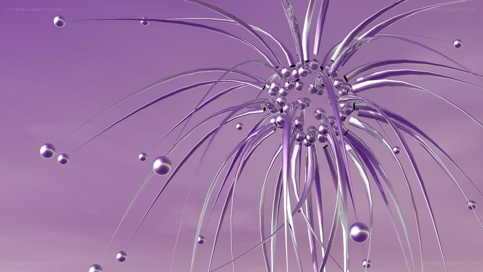 Purple abstract particle explosion
