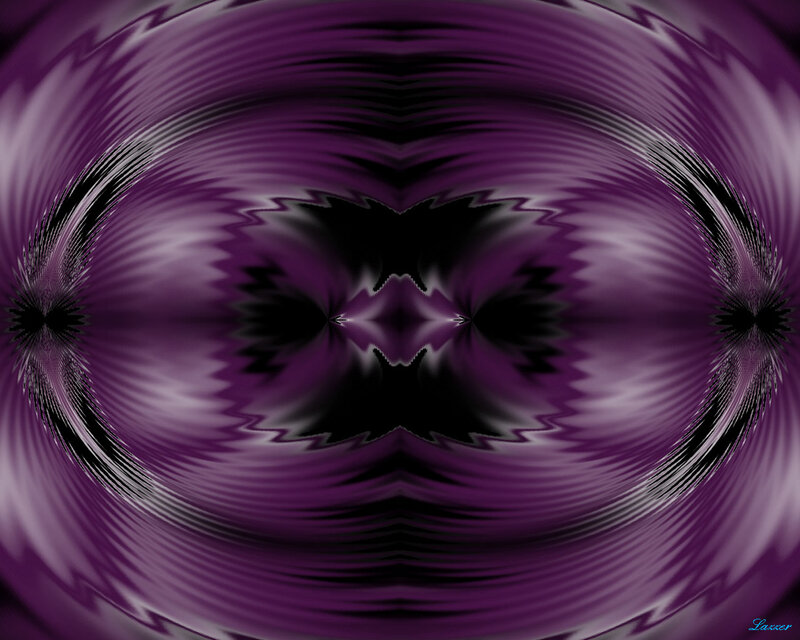 Purple Abstract Pattern — Hypnotic, Black