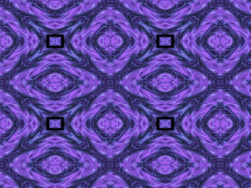 Purple Abstract Pattern — Hypnotic, Square