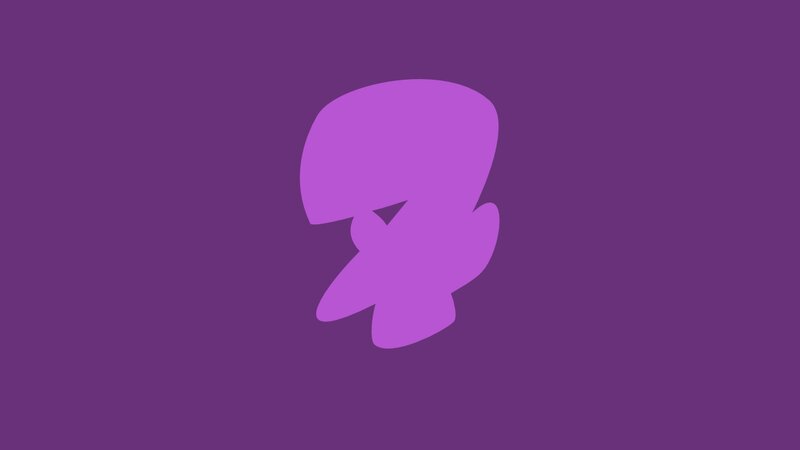 Purple Abstract Shape