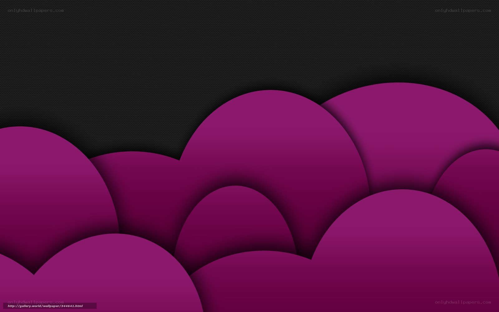 purple abstract shapes on black