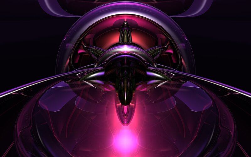 Purple Abstract Sphere
