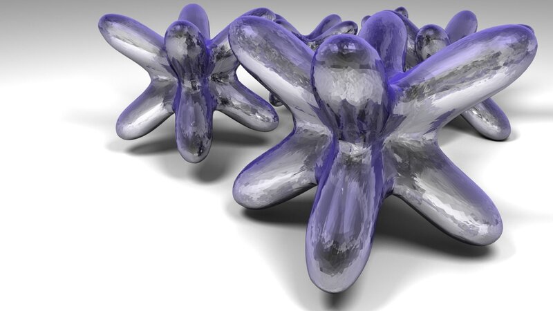 Purple abstract star shapes