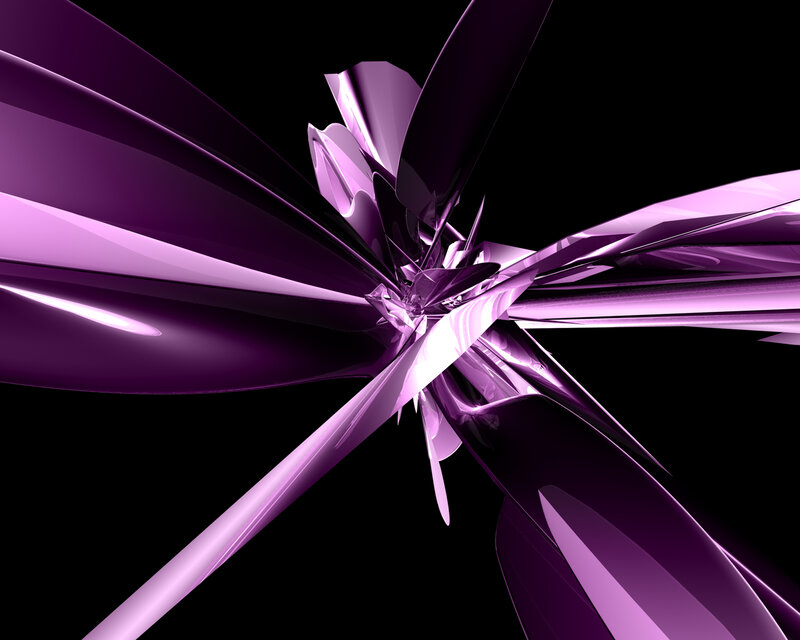 Purple Abstract Structure — 3d Render