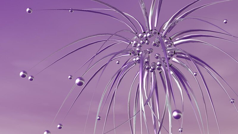 Purple Abstract Structure — Calm